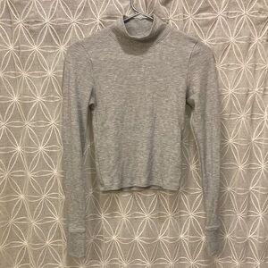 American Eagle Crop Length Thermal Shirt